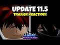 REACTING TO THE NEW UPDATE 11 5 TRAILER Anime Vanguards