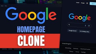 How to build Google Home Page with HTML & CSS (Web Design Tutorial)