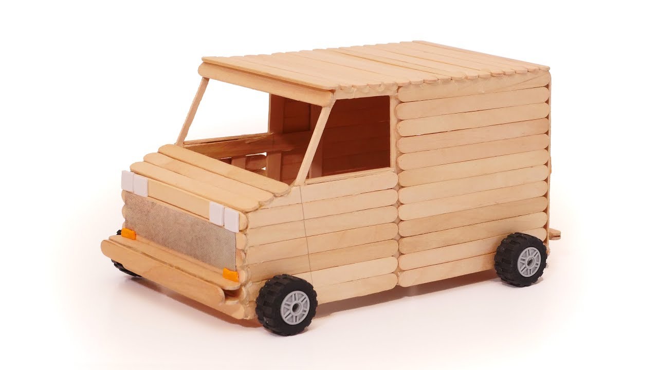 wooden toy van