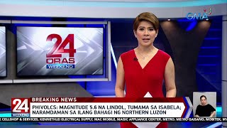 Magnitude 5 6 na lindol tumama sa Isabela Naramdaman sa ilang bahagi ng 24 Oras 