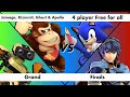 Sg1012 super smash bros brawl ffa finals jamage rob kizmmit dk ghost sonic  apollo marth