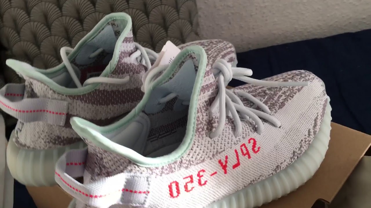 yeezy blue tint sizing