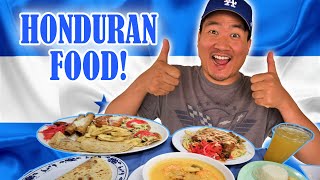 Trying HONDURAN FOOD for the First Time! | Central American Food Series