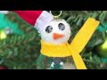 Snowman Snowglobe Ornament DIY