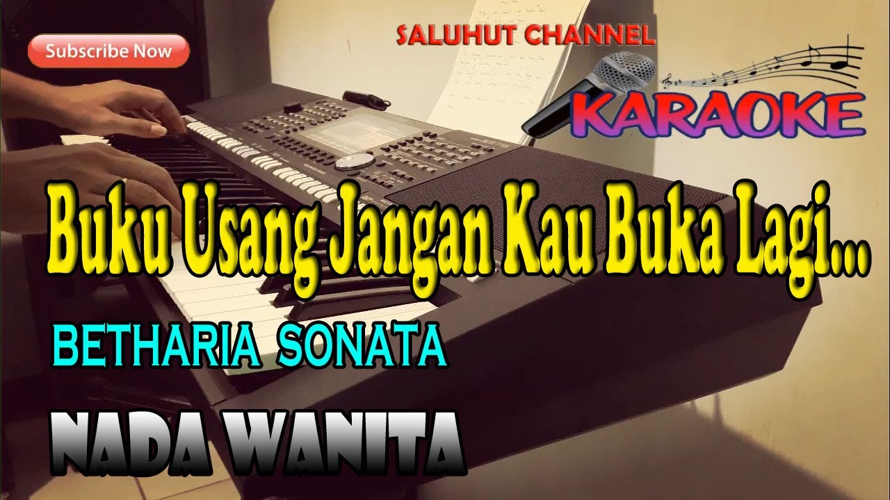 BIAR KU SENDIRI ll KARAOKE NOSTALGIA ll BETHARIA SONATA ll NADA WANITA A=DO