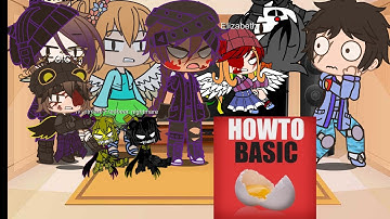 Afton family react to How to basic AGIAN