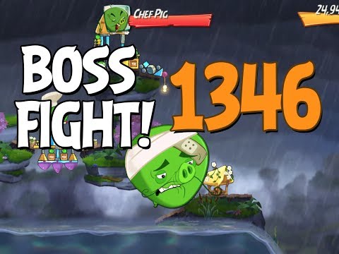 Angry Birds 2 Boss Fight 193! Chef Pig Level 1346 Walkthrough - iOS, Android