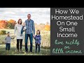 Don't let low income stop you from going after your homestead dream | Practical ways to save money