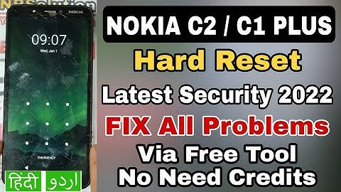 NOKIA C2 - C1 Plus TA-1204 TA-1165 & ALL SPD CPU HARD RESET FIX NO COMMAND FIX BY FREE TOOL 2022