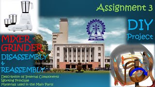 Interior of a Mixer-Grinder | INDRAJIT CHAUDHURI | 21MF3IM06 | Section-17 | DIY Lab | IIT Kharagpur