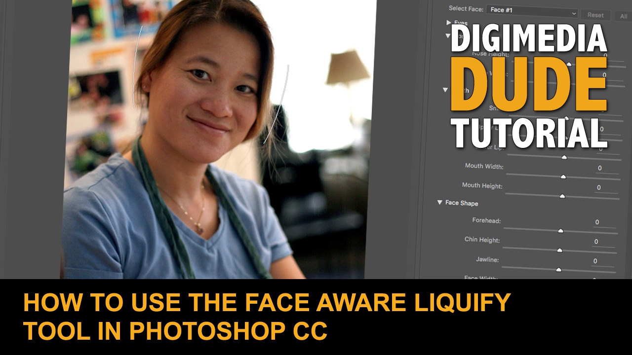 How To Use The Face Aware Liquify Tool In Photoshop CC - YouTube