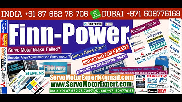FinnPower Finn Power Siemens Heidenhain Encoder servo alarm codes servo motor troubleshooting