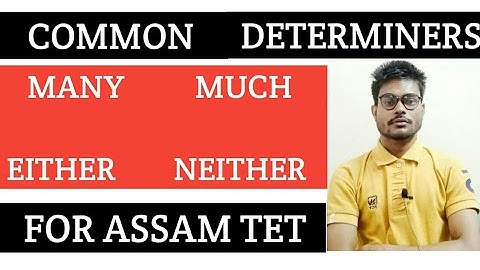 Hslc common determiners rules 2021/ Determiners rules in assamese