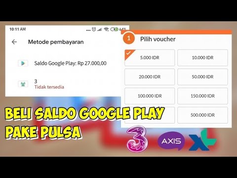 Cara bayar playstore dengan pulsa. 