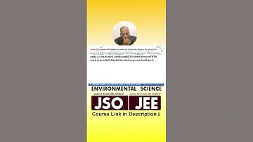 Environmental Science Important Questions | RSPCB JSO & JEE 🌎 Environmental Science | CPCB | HPSC
