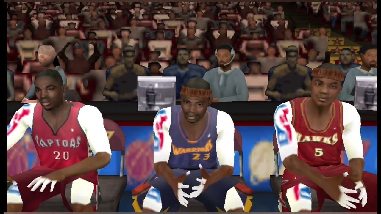 NBA Live07 Slam Dunk Contest Psp Emulator mode. Fred Jones flying high