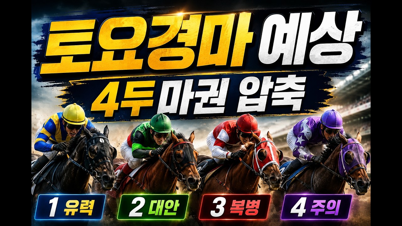 8월15일  토요경마  4두마권  공개