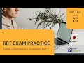 RBT Task List A-1 and A-2 Study Guide + Definitions + Questions | RBT Exam Practice