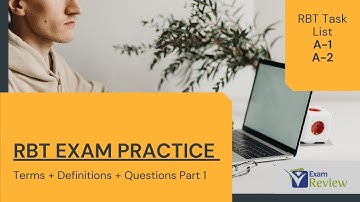 RBT Task List A-1 and A-2 Study Guide + Definitions + Questions | RBT Exam Practice