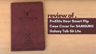 Review of ProElite Deer Smart Flip case Cover for Samsung Galaxy Tab S6 Lite | pi seconds | screenshot 5