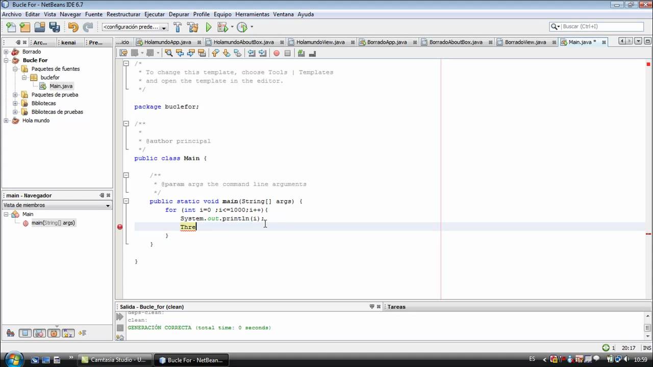 [ ProgramadorNovato.com ]Usando el bucle For con java en consola - YouTube