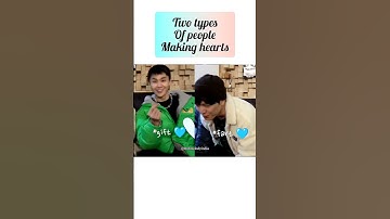 Two types of people making heart | #BTOB #sungjae #ilhoon
