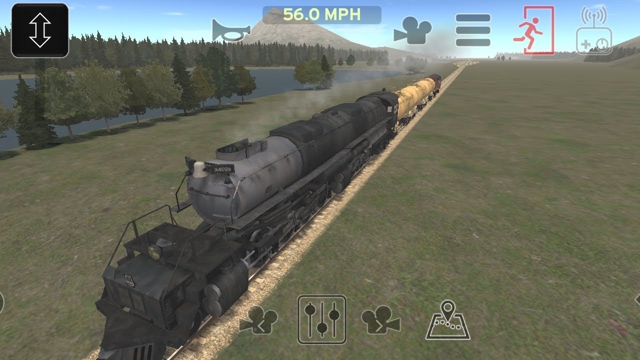 Big Steam Locomotive pulling Mini Oil Tankers in Train and Rail yard simulator Game 