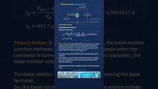 Determine Base Current in a BJT Fixed-Bias Circuit | Easy Transistor Trick #Electronics #Transistor