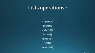 python list in marathi