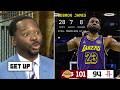 GET UP | 👑'GOATED' 🐐 - Vincent on LeBron 28 Pts to Lakers beat Rockets 101-94 to lead 2-0 series