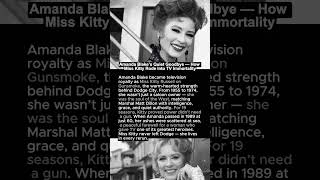 Amanda Blake’s Quiet Goodbye — How Miss Kitty Rode Into TV Immortality🤠💔