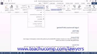 Microsoft Word 2013 Training for Lawyers: Show Markup Options, Tutorial Lesson 24.5 Microsoft Word 2016 Training For Lawyers Show Markup Options Tutorial