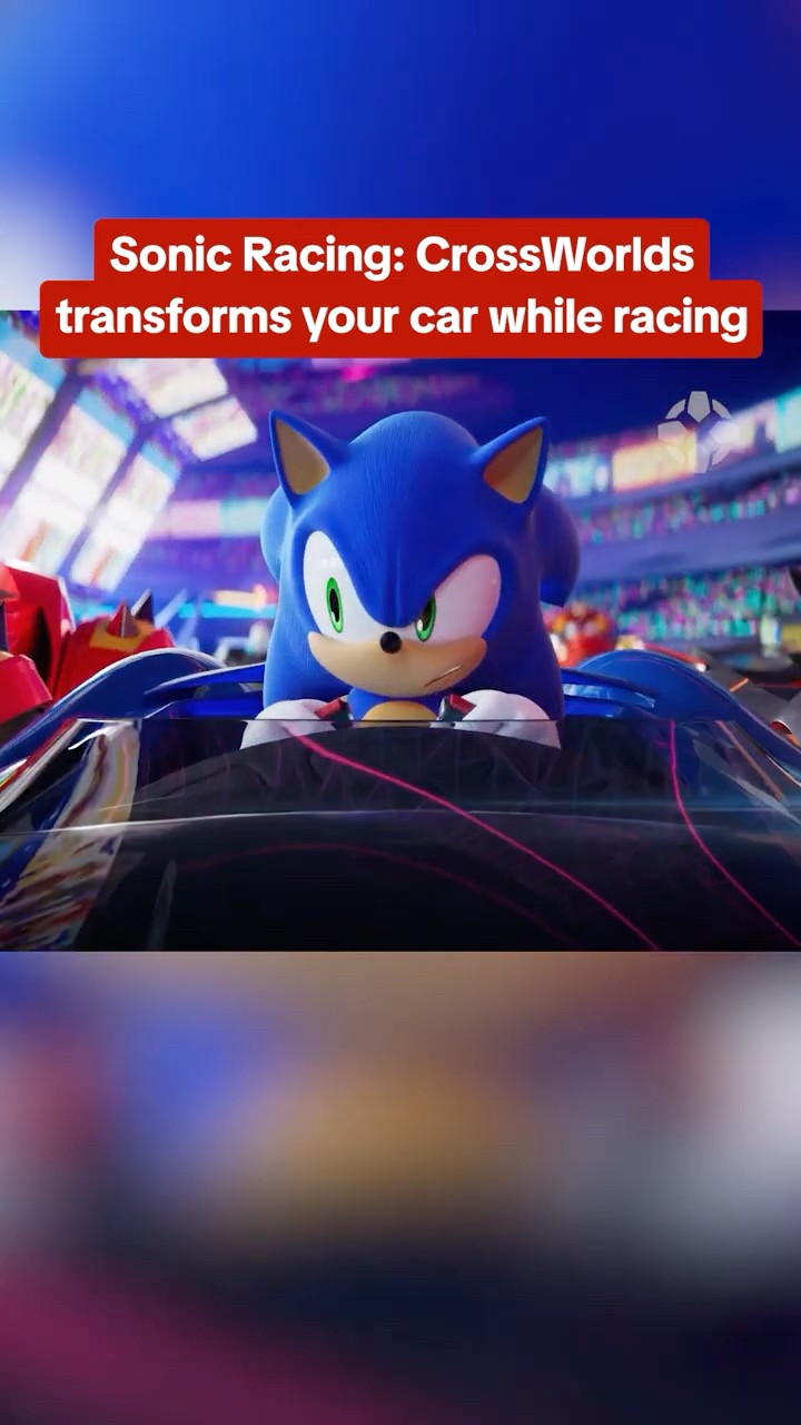 You can race across land, sea, and air in Sonic Racing: CrossWorlds! #sonic #sonicracing #racing