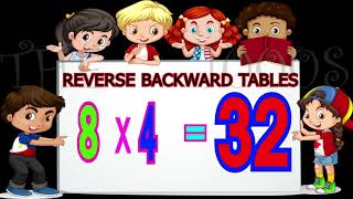 reverse, backward 8 TABLE, TABLE OF 8, 8 Maths tables,8 multiplication table,8 ANIMATED TABLES,8