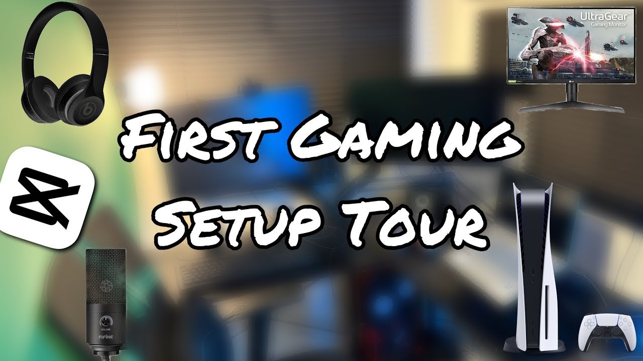 MY FIRST GAMING SETUP TOUR!! - YouTube