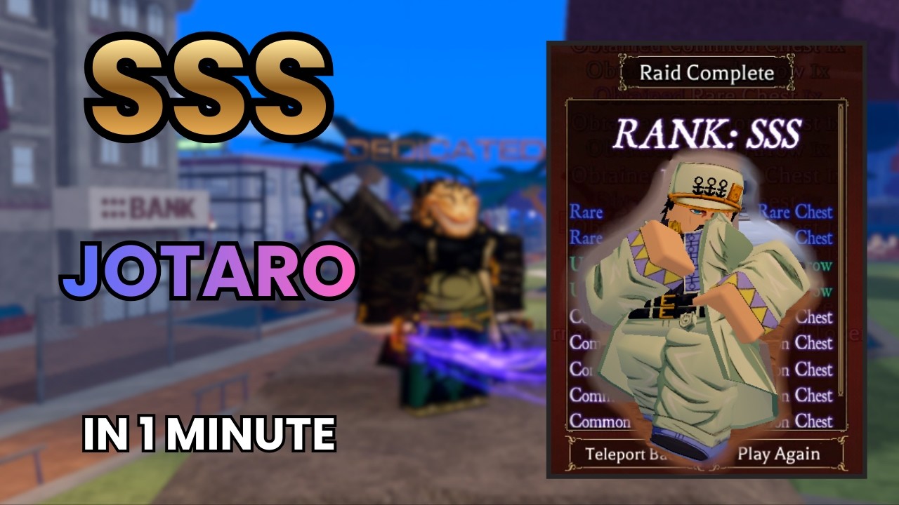 How To SSS Jotaro In 1 Minute With Anubis! (Bizarre Lineage)