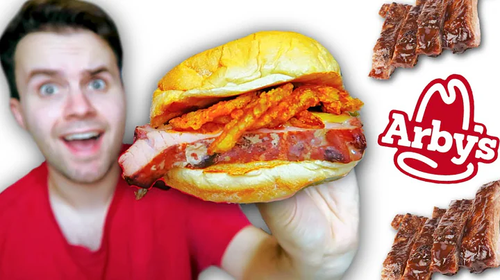 Arby's NEW Real Rib Sandwich REVIEW! my honest opi...