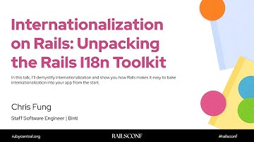 RailsConf 2025 Internationalization on Rails: Unpacking the Rails I18n Toolkit by Chris Fung