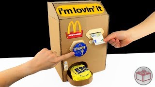 How To Make McDonald&#39;s McMuffin Machine With Cardboard