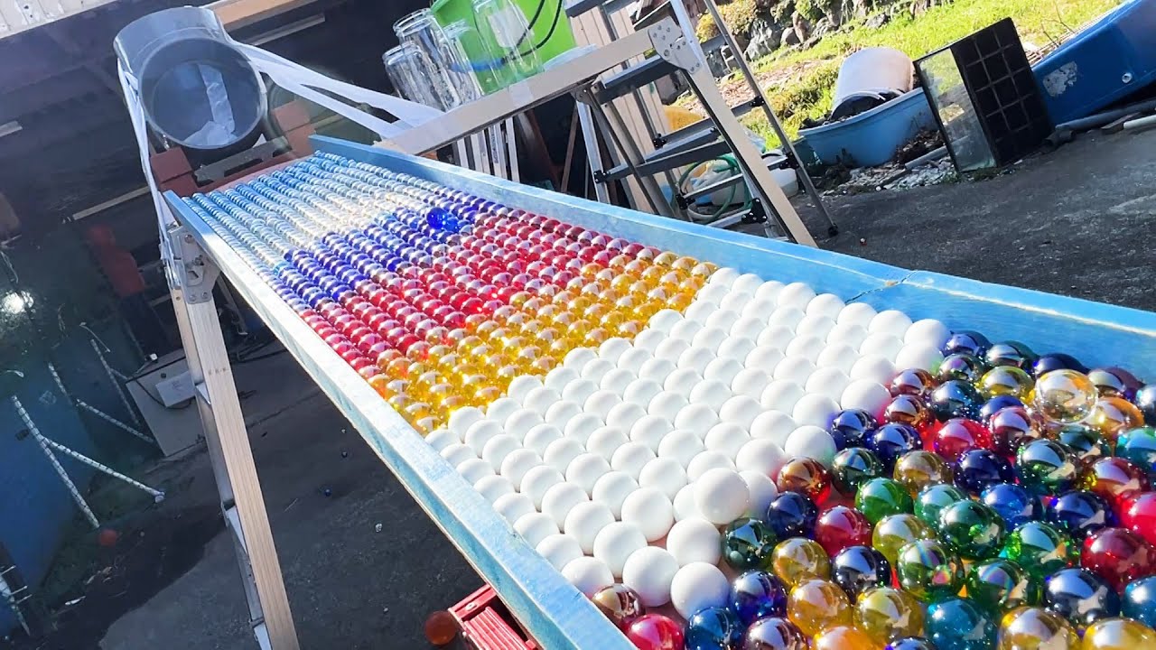 Marble Run ☆ Beautiful marble rolling with a variety of colors