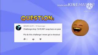 dropping stuff on pear  add round 2