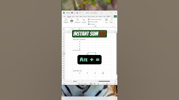 You’re Wasting Time in Excel If You’re Not Using This Shortcut! ⌨️🔥 | Instant Sum #excel