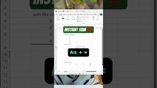 You’re Wasting Time in Excel If You’re Not Using This Shortcut! ⌨️🔥 | Instant Sum #excel