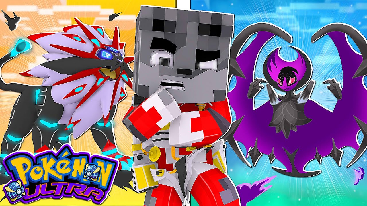 ULTRA SOLGALEO vs ULTRA LUNALA - ILHA LUCKY PIXELMON MINECRAFT 