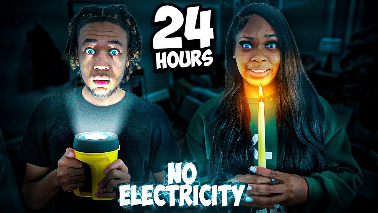 SURVIVING 24 HOURS WITH NO ELECTRICITY!