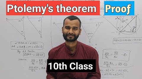 Ptolemy’s Theorem Proof | Class 10 Geometry | Cyclic Quadrilateral Theorem Explained |BoardExamMaths