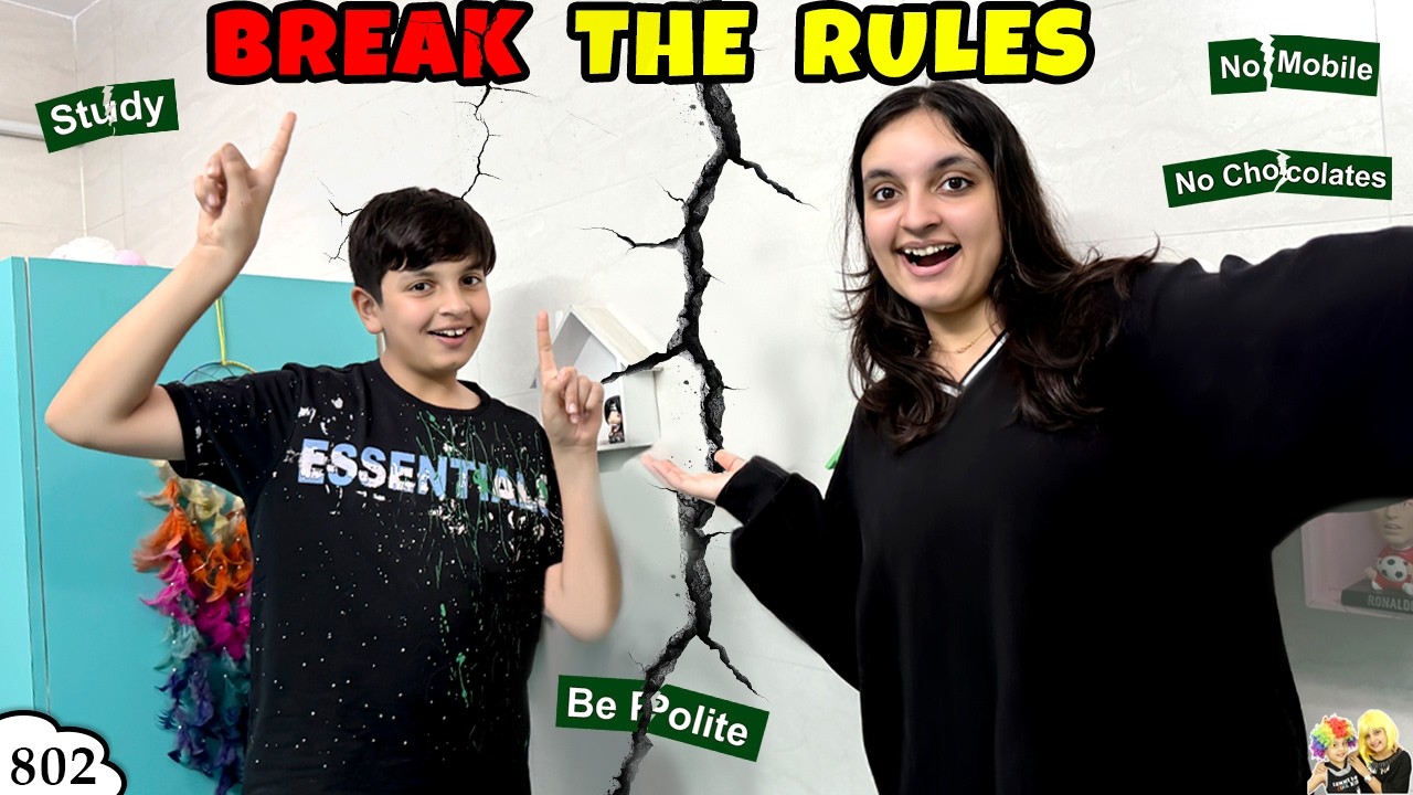 BREAK THE RULES | Ep 802 | Home Alone Masti Vlog | Aayu and Pihu Show