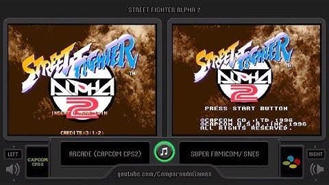 Street Fighter Alpha 2 (Arcade vs Snes) Side by Side Comparison