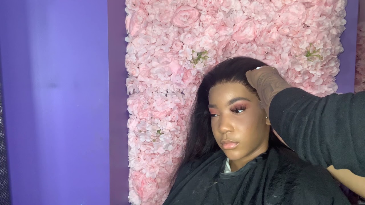 Detailed Frontal Wig install using Erika j adhesive