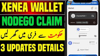 Xenea Wallet New Update | Node Go Withdrawal | Apna Ghar Online Apply